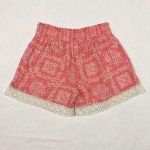 Justice Lace Trimmed Shorts